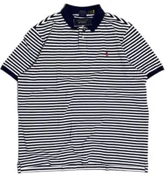 新品 ラルフローレン ストライプ メッシュポロシャツ ボーダー US:XXL