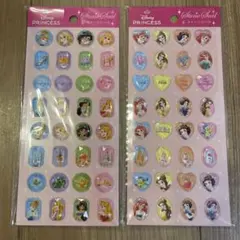 ディズニープリンセス　ストーンシール　2枚