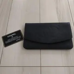 CHANEL　キャビアスキン 長財布　ヴィンテージ