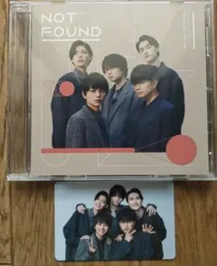 Sexy Zone「NOT FOUND」通常盤