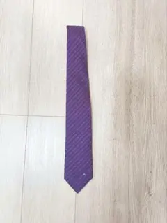 【美品 大特価】バーバリーブラックレーベル　紫 ストライプ ドット柄 ネクタイ