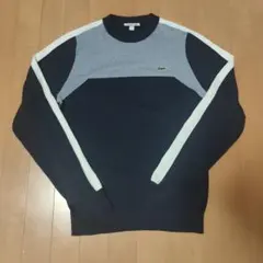 LACOSTE SPORT ラコステ ニット セーター ネイビー グレー