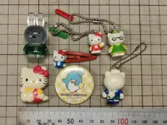 レア物あり❗️平成レトロ　ご当地キティストラップ8個まとめ売り　サンリオ 平成レトロ】ご当地キティ ストラップ 根付け マスコット 8点 セット