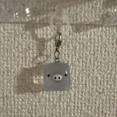 サンエックス　モノクロブー　しろ　めじるしアクセサリー