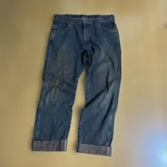 こ*ん様 古着　wrangler デニム　w34 ブラウン　フェード　ラングラー