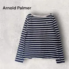 アーノルドパーマー ボーダーカットソー 紺×白 サイズ3 刺繍ロゴ