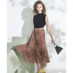 Mila Owen フロントデザインプリーツスカートのサムネイル