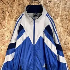 90's 欧州モデル OLD adidasアディダスナイロンジャケット万国旗タグ