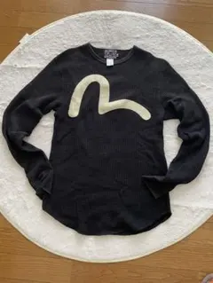 EVISU エヴィス ワッフル カットソー ブラック 38のサムネイル