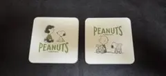 スヌーピー　PEANUTS　 コースター 2枚セット