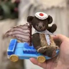 旅に願いを込めて テディベア アーティストベア ハンドメイド 海外作家