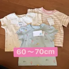 ベビーTシャツ 3点 60-70