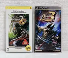 【PSP】 モンスターハンターポータブル２ｎｄＧ　と 3rd の2本まとめ売り