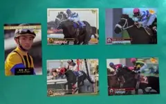 1996 サラブレッドカード　角田晃一＆勝ち鞍４頭セット