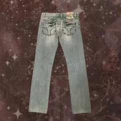 00s archive Y2K MISS SIXTY ローライズ刺繍デニムパンツのサムネイル