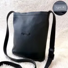 極美品✨agnès b. アニエスベー レザー ショルダーバッグ サコッシュ