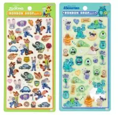 正規品 ズートピア モンスターズインク ボンボンドロップシール