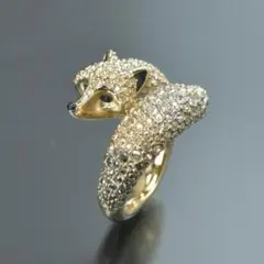 SWAROVSKI　リス March Squirrel モチーフ ダブルリング SWAROVSKI リス March Squirrel モチーフ ダブルリング - メルカリ