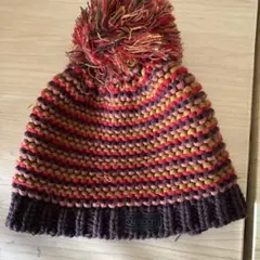 アウトドア ニット帽 ポンポン付き