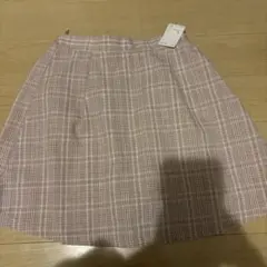 値下げ！ピンク系チェック スカート 150