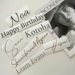 ネームステッカー　インテリアステッカー　誕生日　風船　ハーフバースデー 月齢