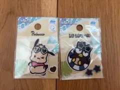 【値下げ】サンリオ ワッペン　日焼け　バツ丸　ポチャッコ　2点セット