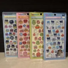 たまごっち　ボンボンドロップ　3D ステッカー　シール　4枚セット