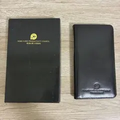 香港生産性協議会 ブラックレザー　手帳