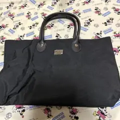 MARY QUANT ブラック トートバッグ