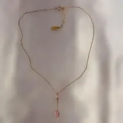 ピンク　ゴールドカラー ネックレスのサムネイル