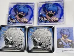 雅血の陰陽師 Letter＆Moon カフェ 缶バッジ 特典 コースター 文月