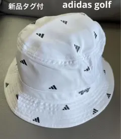 新品タグ付⛳️アディダスゴルフ　BOSプリント　バスケットハット　レディース