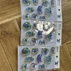 Disney Stitch ウォーターシール 3枚セット　セリアシールのサムネイル