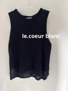 le.coeur blanc ノースリーブ ニット ネイビーのサムネイル