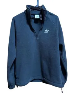 adidas アディダス　ハーフジップ　ジャケット　ブラック　M フリース