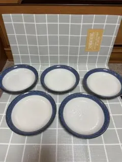 和食器 皿 5枚セット 昭和レトロ 梅柄　有田焼　肥前哲三郎窯