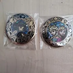 ディズニー　24金缶バッジ