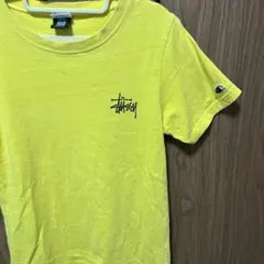 Stussy championコラボイエロー Tシャツ 宇宙飛行士　kids