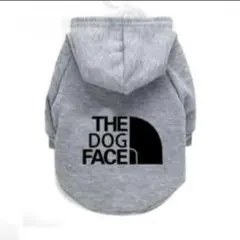 【犬服】裏起毛ふんわりパーカー（グレー・L）
