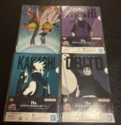 NARUTO 一番くじ オビト クリアファイル&ステッカーセット