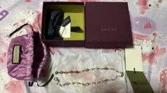 【永瀬廉着用】GUCCIインターロッキング　フラワーパールネックレスのサムネイル