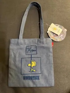 【新品未使用】PEANUTS WOODSTOCK ミニトートバッグ 75周年