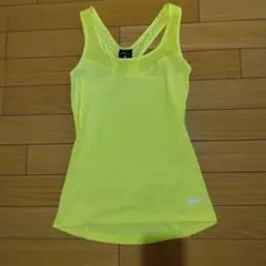 ナイキ　プロ ハイパークール タンクトップ　レディースXS　イエロー　メッシュ