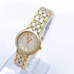 稼働品 SEIKO エクセリーヌ レディース 腕時計 クオーツ ゴールド