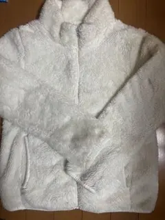 UNIQLO フリースジャケット 140 ホワイト　キッズ