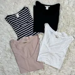 H&M カットソー　４枚セット　シンプル