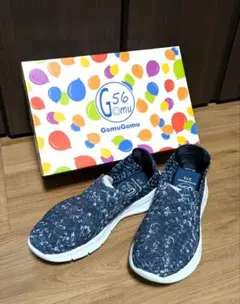 【Gomu56】ゴムゴム　洗えるゴムメッシュ　厚底エアソールスニーカー