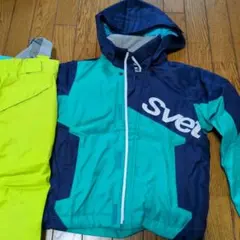 Svet スキーウェア 130サイズ 青緑　未使用のサムネイル