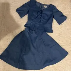 JILL STUART セットアップ S ブルー　スカート　トップス