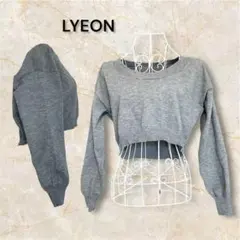 LYEON クロップド丈ニット F グレー カジュアル秋冬